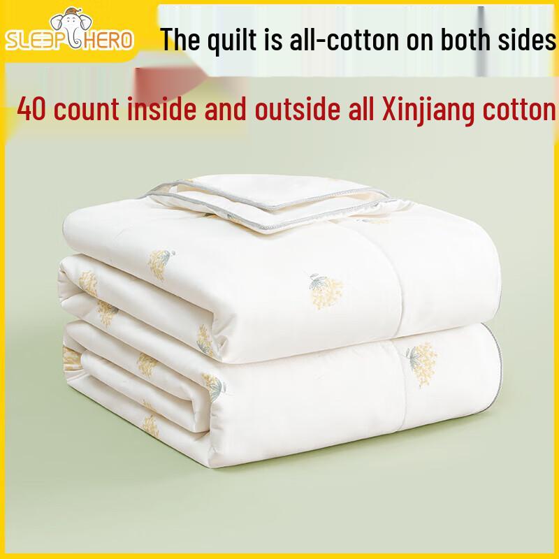 SleepHero 100% Xinjiang Cotton Summer Cooling Quilt