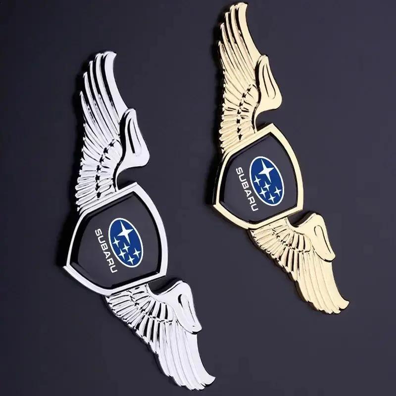 3D Car Front Bonnet Emblem For Subaru STI XV Forester BRZ Outback Impreza Crosstrek WRX Auto Rear Trunk Badge Sticker Decoration Y6