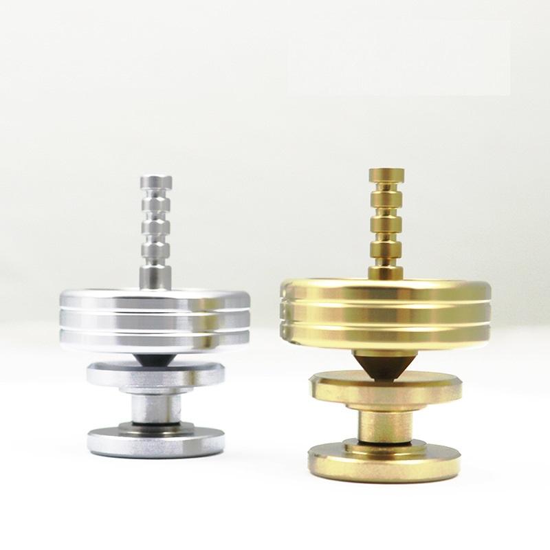 Metal 2-in-1 Gyroscope Rotator Stainless Steel Anti-Pressure Metal Rotating Top Anxiety Fidget Toy Adult & Children's Gift