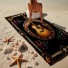 Neon Guitar Melody Beach Towel, Super Soft Microfiber, Gift for Her/Him, Birthday, for Pool, Beach, Travel, Home Decor Fan Gifts