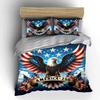 American Eagle Patriotic Bedding Set Bedding Set (1 Duvet Cover, 2 Pillowcases, Duvet Not Included)