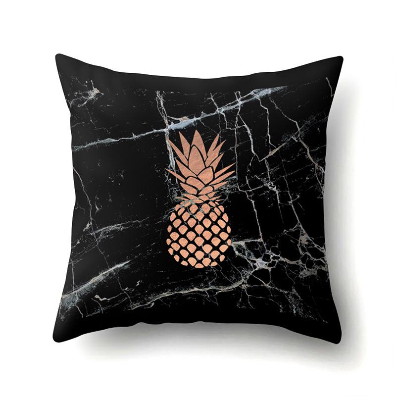 Polyester Pillow Case Automobile Decoration Home Printed Pillow Case Waist Cushion Cover Car Cushion Head Cushion Cover