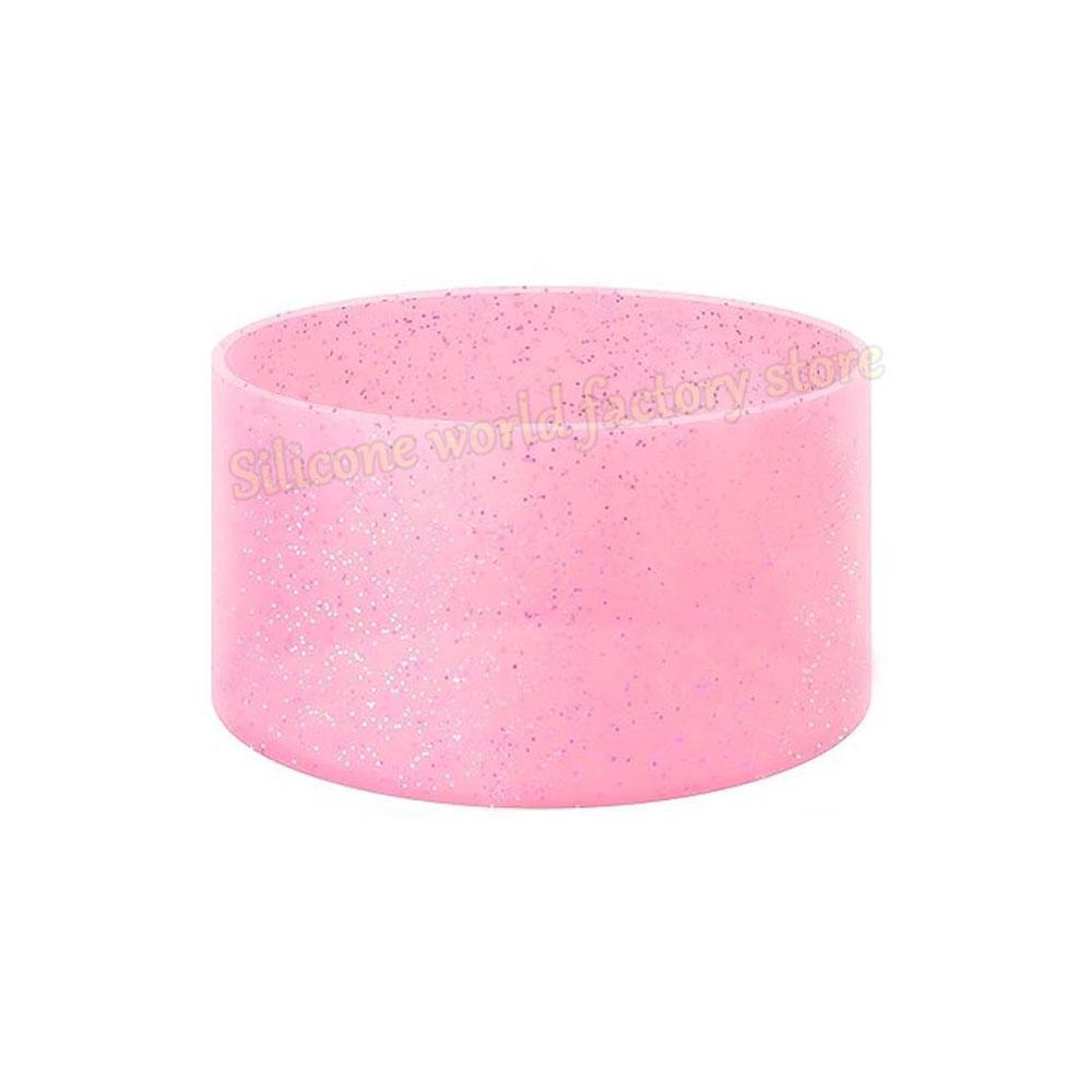 SW 7.5CM Glitter Silicone Cup Bottom Cover For Stanley 40oz/30oz Tumbler Anti-Slip Silicone Boot Sleeve 75MM Water Bottle Covers