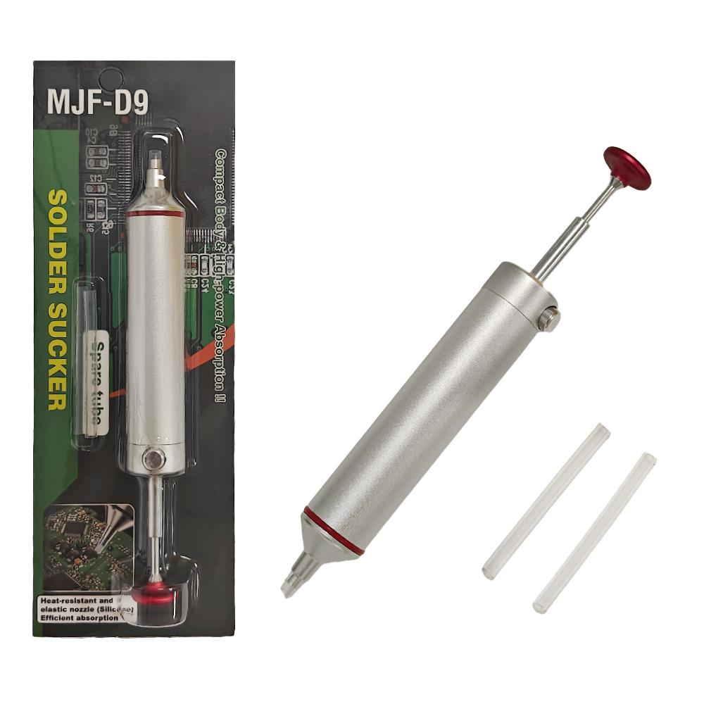 Aluminum Desoldering Pump Suction Tin Soldering Sucker Pen Powerful Vacuum Iron Welding Repair Tool for Electronic Component Mass Air Flow 3