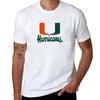 University Of Miami U Tshirt Summer Tops Shirts Graphic Tees Summer Clothes Tshirts For Unisex Cotton