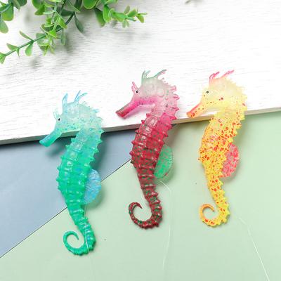 Produits d'animaux de compagnie simulés Maison Hippocampe Silicone Aquarium Décoration Ornements