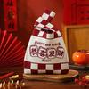 Horse Year Knitted Storage Bag Large Capacity Portable Handbag New Year Casual Tote Bag For Daily Matching And Outings