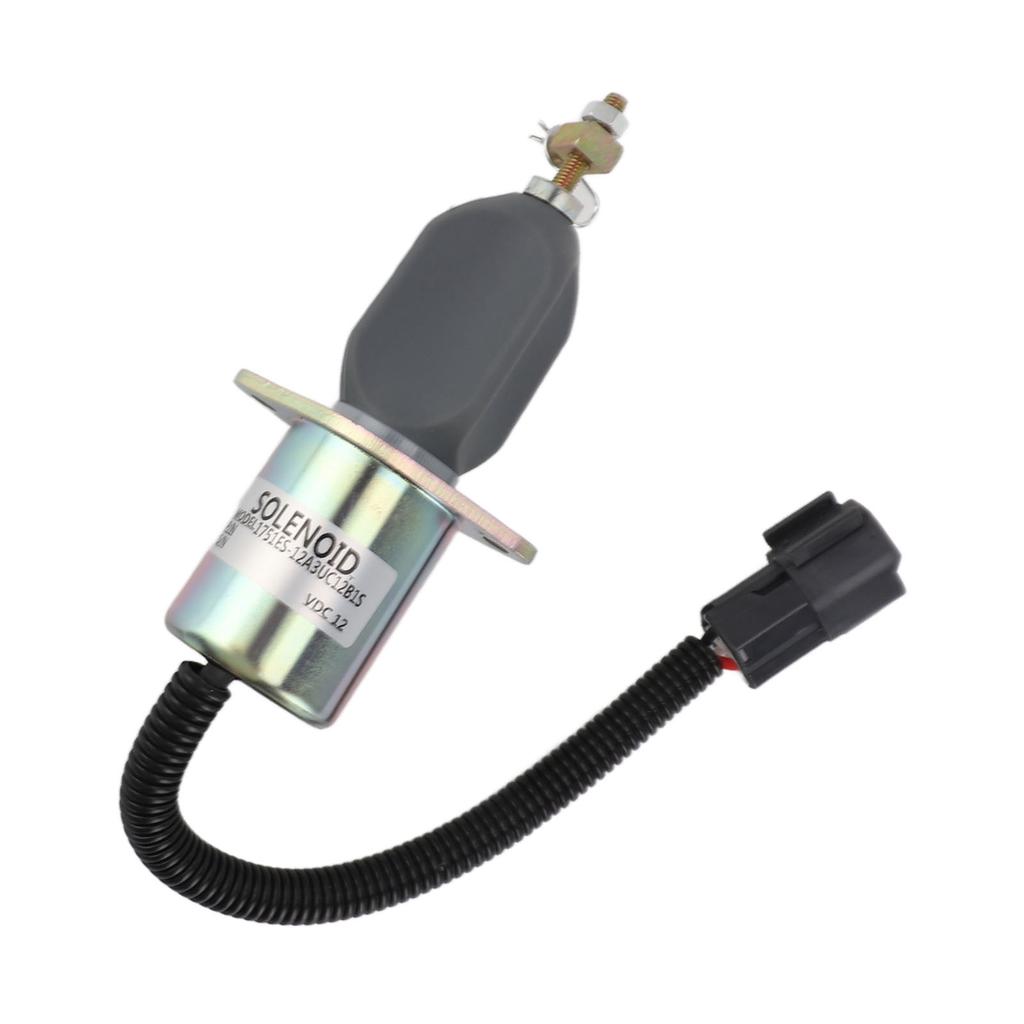 12V Fuel Shut Off Solenoid 1751ES 12A3UC12B1S Accurate Fuel Cut Off Stop Solenoid Valve for Generator Engine