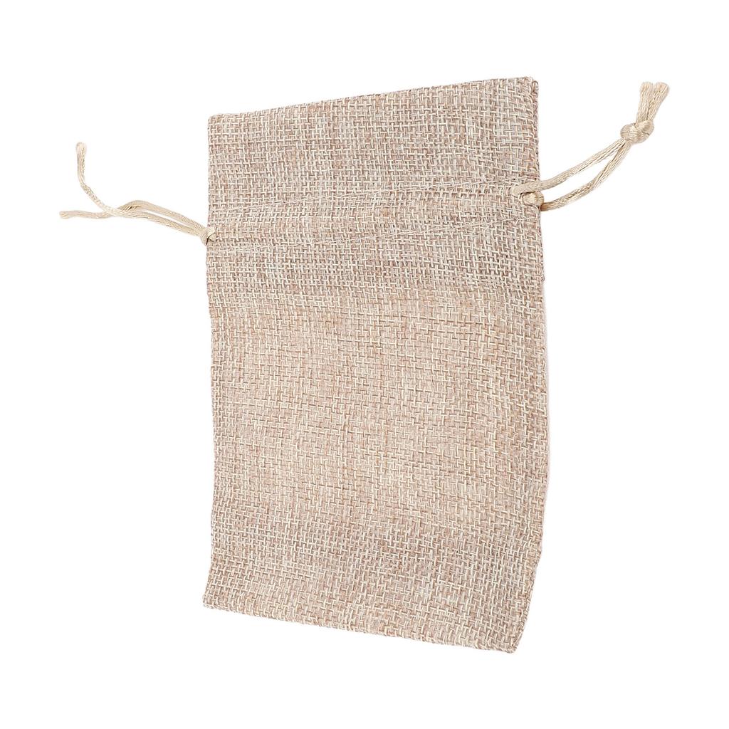 20pcs Burlap Bags Burlap Gift Bags Single Side Window Burlap Pouches with Drawstring for Jewelry Makeup Candy