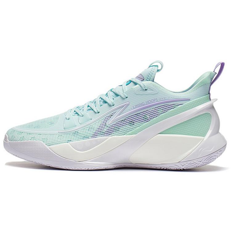 New LiNing SONIC 10 V2 Anti Slip Wear Resistant Low Top Basketball Shoes Aqua Blue ABAS057-3