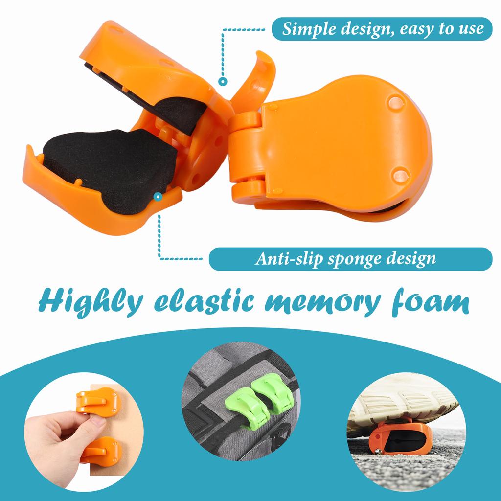 16 Pcs Fishing Rod Holder Portable Anti-Slip Universal Fishing Pole Fixation Clip Outdoor Multifunctional Fish Rod Holder Grip