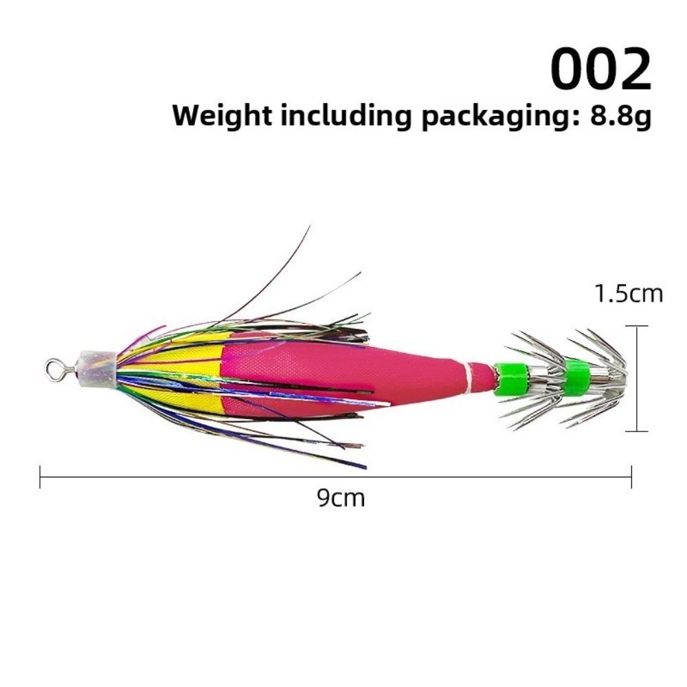 

2pcs Horizontal Design Squid Jig Luminous Feature Squid Shrimp Lure Glow Squid Jigs Shrimp Fishing 002-2pcs