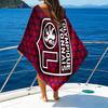 Lyonnais Football Crest Beach Towel - Soft, Absorbent Microfiber, Lightweight, Ideal for The Beach, Parties, Travel, Camping fan gifts