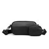 Hochwertige Schwarze Crossbody-Tasche Unisex Handytasche Brusttasche Modische Mini-Schultertasche für Paare