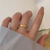 Simple, Light and Luxurious Irregular Size Round Titanium Steel Ring for Women, High-end Summer Cool Trend Accessories