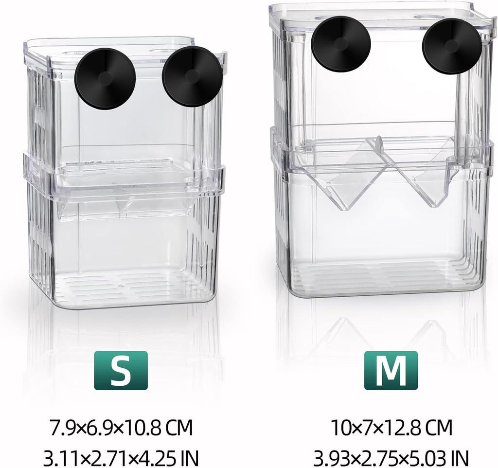 Aquarium Fish Breeder Box Durable Betta Fish Tanks Fishs Breeding Isolation Box Hatching Incubator Box for BabyFish Shrimp