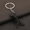 Goth Core Dinosaur Keychain Glow Skull Skeleton with Metal Chain, Y2K Grunge Accessories for Backpack & Keys
