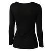Mizuno Premier Hot Innerwear Breath Medium Thickness for Daily Round Size M Thermo, Use, Neck, 3/4 Sleeve, Heat-Generating Material, Women's, Black,
