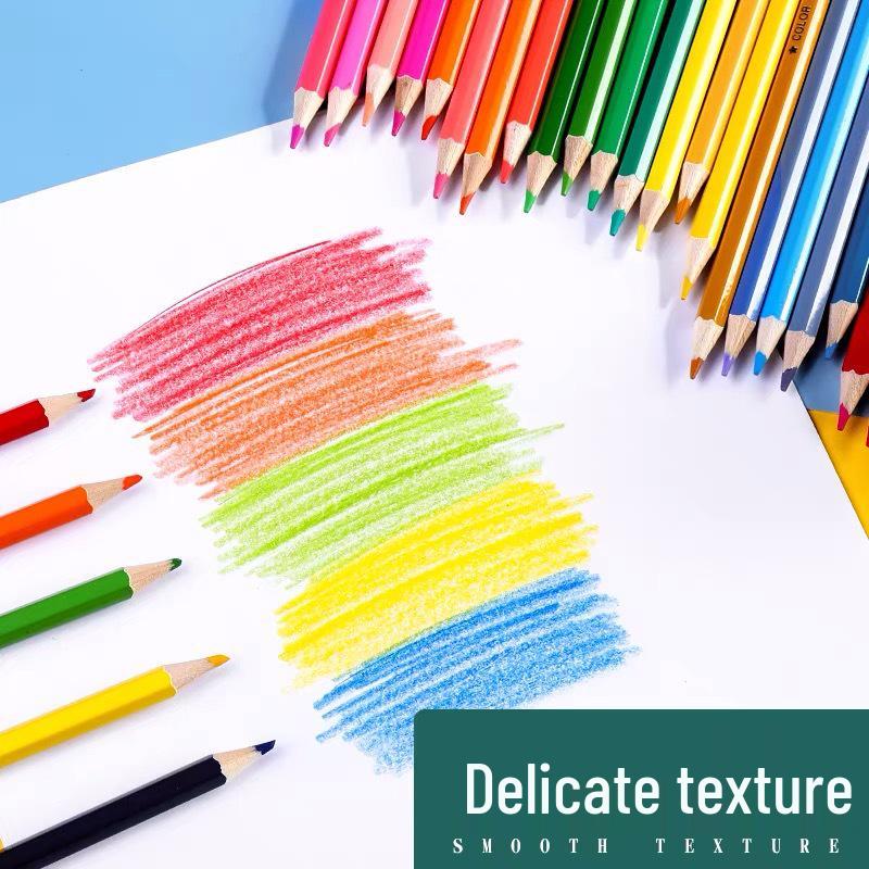 Morning Light Oil-Based & Water-Soluble Colored Pencils – 24 Erasable and 36 Hand-Painted Shades for Students