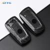ABS Carbon Fiber Car Key Case Shell Fob For BMW 1 3 5 7 Series X1 X3 X4 X5 F10-F11-F20-F25-F26-F30 M3 M4 Keychain Accessories