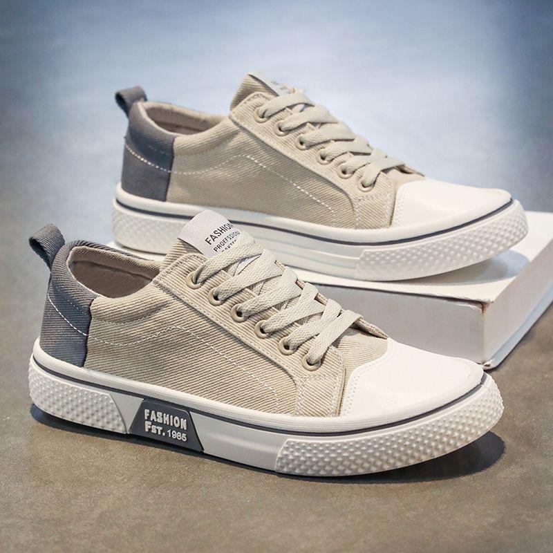 Mens Breathable Low Top Soft Sole Casual Canvas Sports Skateboarding Sneakers