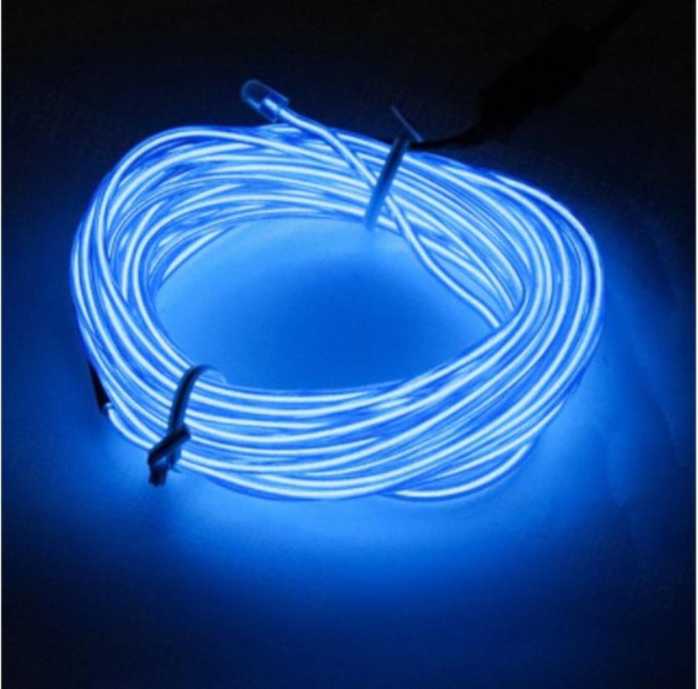 1m Car Interior Atmosphere Lighting LED Strip 5V DIY Flexible EL Cold Light Line Tube With USB Auto Decoration Ambient Lamp