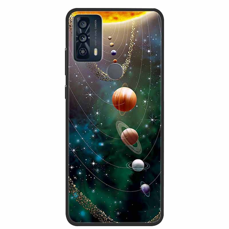 For TCL 20Y 20E Case Luxury Soft Silicone TPU Back Cover For TCL 20Y 20B Phone Cases TCL20Y 20 Y TCL20E Cute 6125F Funda Cartoon