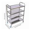 Utility Cart with Casters Commercial Grade for Hot-Pot Dining Environments