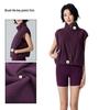 Women's Winter Slim Fit Zipper Vest - Warm, Sleeveless, Plus Velvet, Casual/Active Outerwear