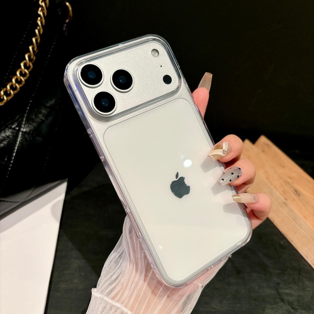 

Ultra Thin HD Clear Hard PC Orange Color Phone Case For iPhone 17 Pro Max Slim Transparent Solid Color Shockproof Armor Cover iPhone17