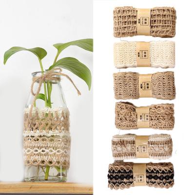 Moda Juta Estopa Alta Qualidade Casamento Fita de Cânhamo 2M/Rolo Festa Artesanato Decoração Festival Suprimentos Festival DIY Popular Fita Natural Venda Quente