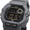 Casio Sports Gear Digital Men's Watch WS-1400H-8BV Gray Black Negative Display