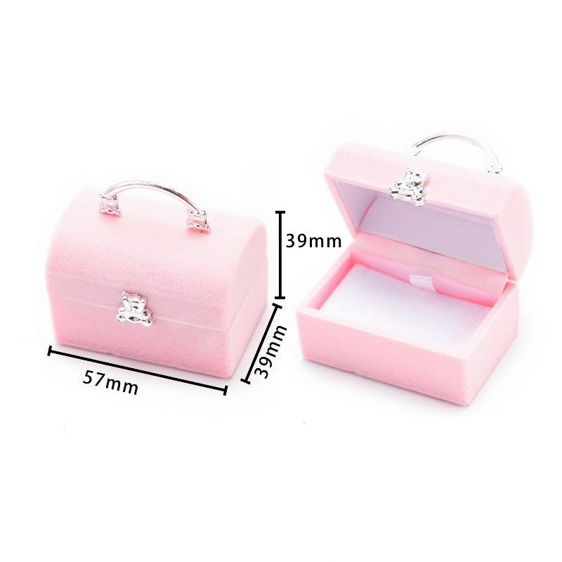 Cartoon Style Velvet Jewelry Box Container Wedding Ring Box For Earrings Necklace Bracelet Display Gift Box Holder 13 Styles