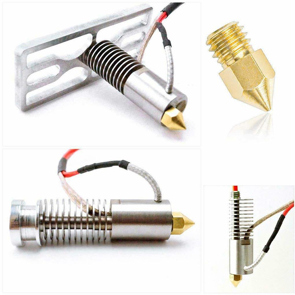 Duza Imprimantă 3D Alamă Cap Extruder Portabil Duză Alamă Filet Ferm Imprimantă, 3mm/1.75mm