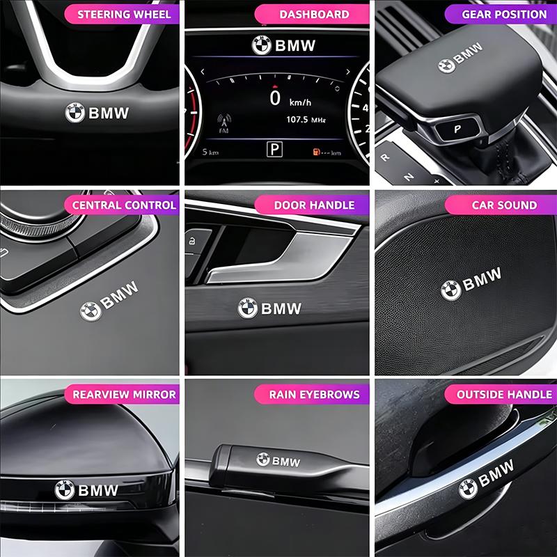 CTCE1 10/5/2Pcs Metal Car Audio Decoration Sticker Auto Badge Decal  For BMW 1 3 5 7 Series M F01 F20 F10 F13 E46 E52 E53 E60 E93 G20