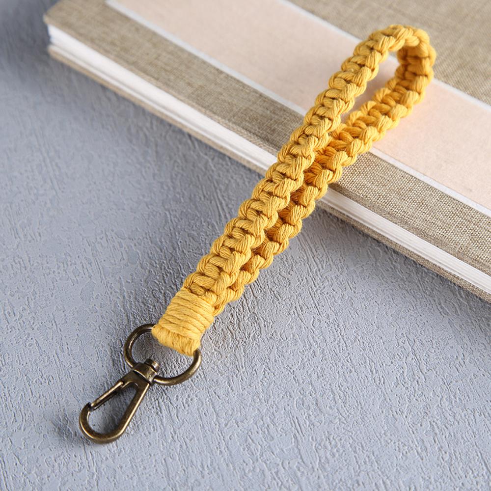 Neuer Vintage Twist Baumwollseil Schlüsselanhänger Damen Temperament Auto Tasche Schlüsselring Geflochtener Schlüsselanhänger Für Damen Schmuck Geschenk 2022