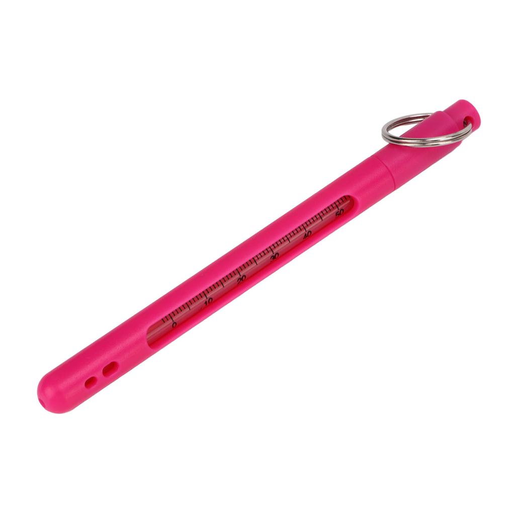 Fliegenfischen Bachthermometer Experimentelles Glasstab-Wasserthermometer mit Aufhängering Rosa