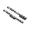 2pcs V12 BITURBO 4MATIC Logo Letters Sticker For C E S G Class SL ML W221 W205 W210 W211 W212 Fender Badge Decal
