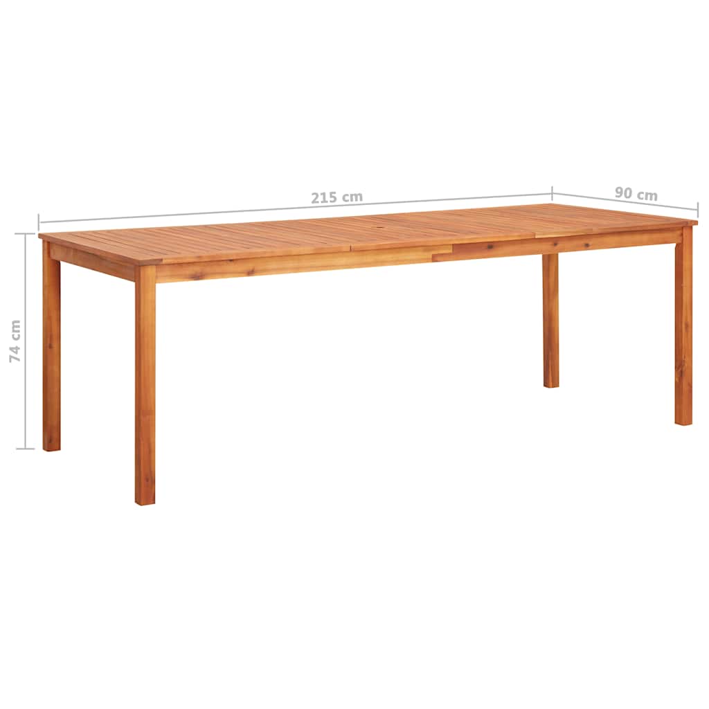 9 piece outdoor dining set with cushions solid acacia wood
