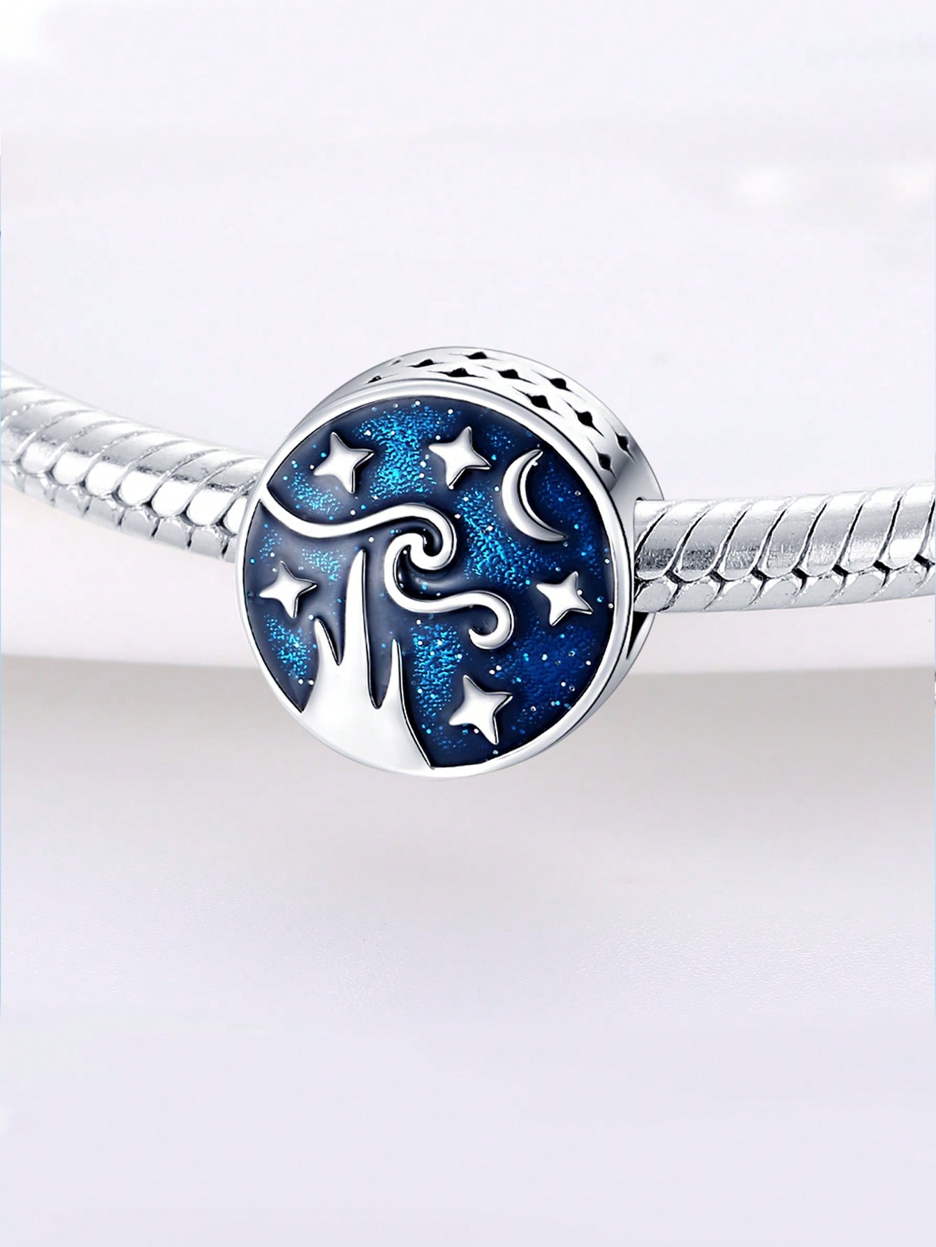 Copper Colors Blue Ocean Devil Fish Moon Stars Beads Charm Pendant For Original Bracelet For Women Diy Jewelry Love Gift