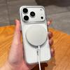 Matte Corrugated For Magsafe Magnetic Case For iPhone 17 Pro Max 17E 16 15 Plus 14 13 12 Luggage Striped Textured Thin PC Cover
