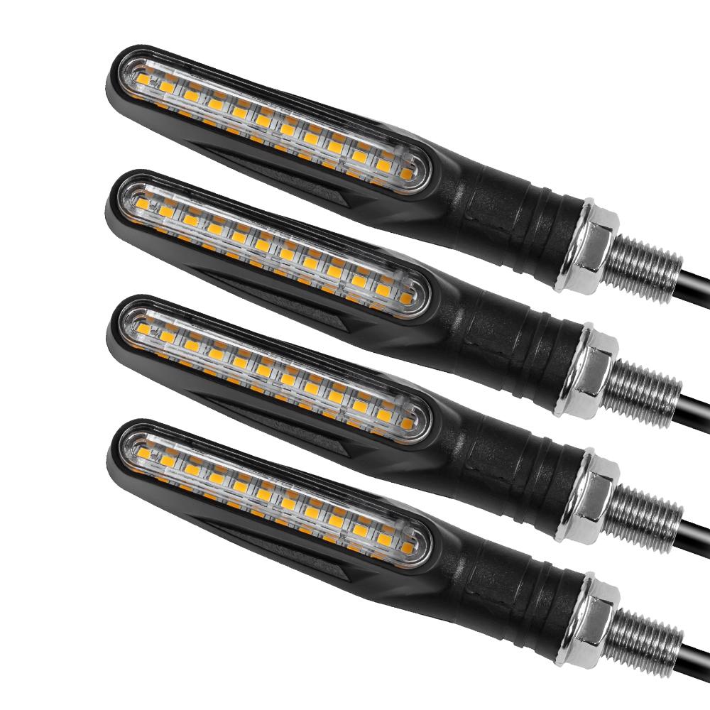Motorcycle Turn Sequential Signals LED Blinker Flowing Water Flashing Lights Tail Stop Indicators Turn Signal