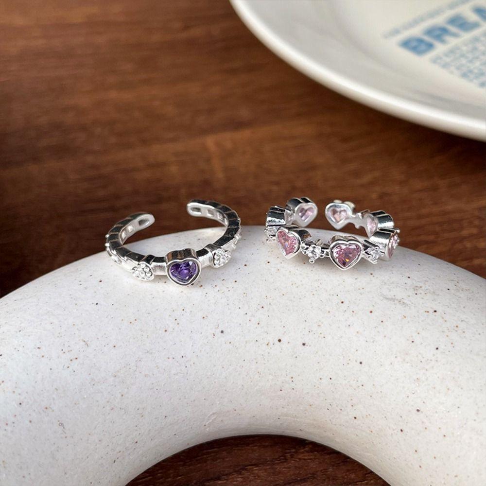 Minimalist Handmade Crystal Ring Irregular Shape Opal Ring Gemstone Ring Girls Gift