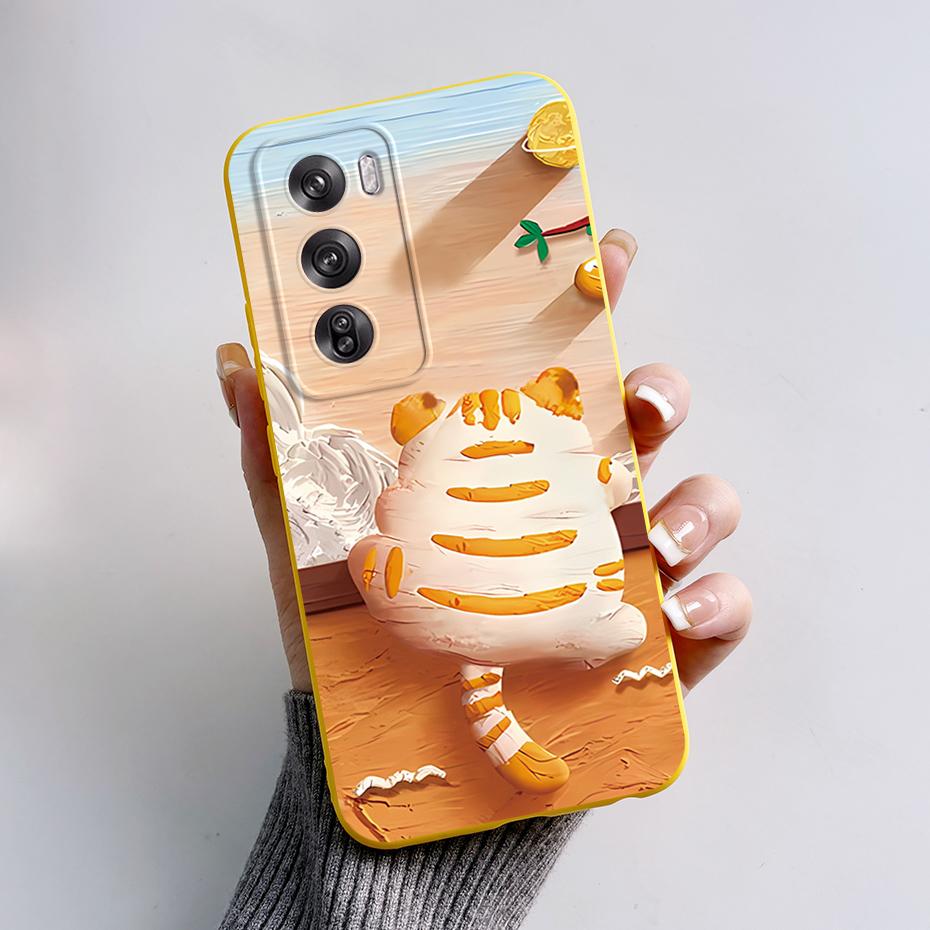 For OPPO Reno 12 Pro Case Cute Bear Cartoon Frog Back Cover Matte Silicone Soft Phone Case For OPPO Reno 12 Reno12 Pro 5G Fundas
