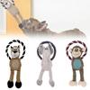 Squeaky Dog Plush Toys for Aggressive Chewers Interactive Pet Chew Toys with Animal Sounds Lion Elephant Monkey Puppy