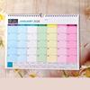 Holidays Marked Wall Calendar Thick Paper Hanging Calendar Colorful English Calendar  Home
