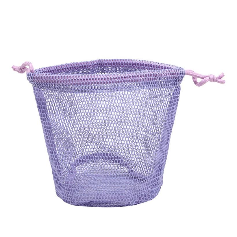 Lightweight Women Mesh Shower Caddy Bag Portable Travel Mini Toiletry Cosmetic Bag for Beach Swimming Dorm