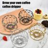 Collapsible Outdoor Pour Over Coffee Dripper,Portable Stainless Steel Reusable Coffee Dripper For Hiking