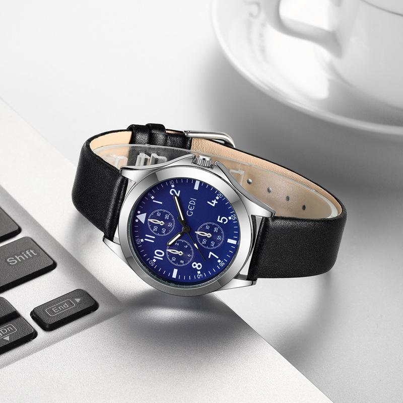 High-End Three-Eye Couple Watch, Middle School Student Classic Belt Watch, High-Value Gift Watch For Objects