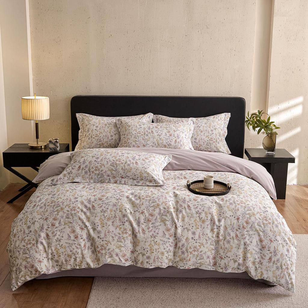 New Cotton Ceramic-Brushed Digital Print 4-Piece Eco Bedding Set for Autumn & Winter